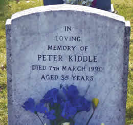 Peter Kiddle Headstone